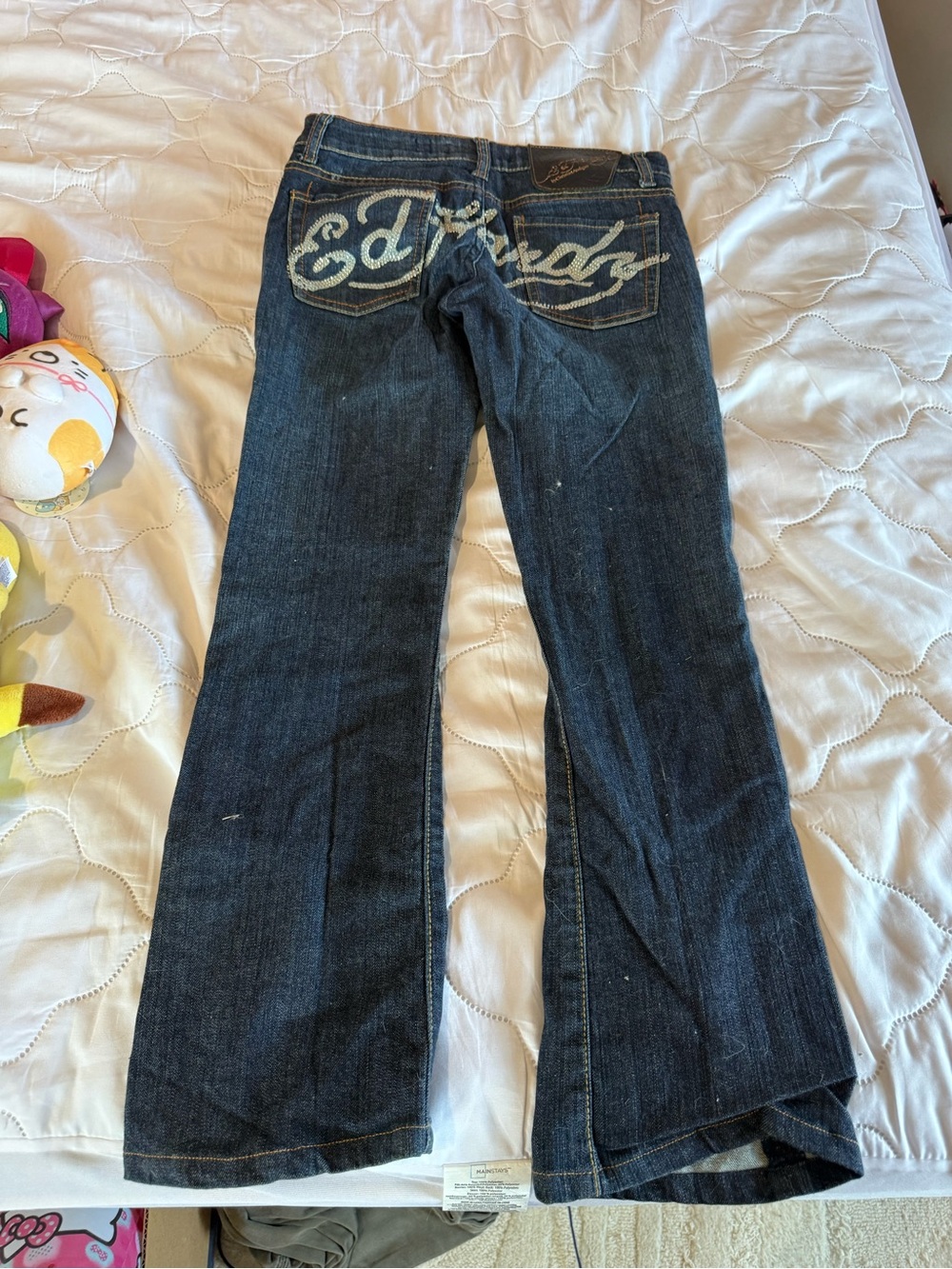 Ed Hardy Dark Blue Denim Flared jeans